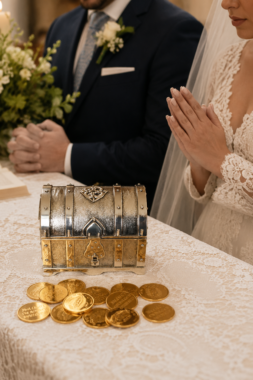 El significado del lazo y las arras en la boda mexicana