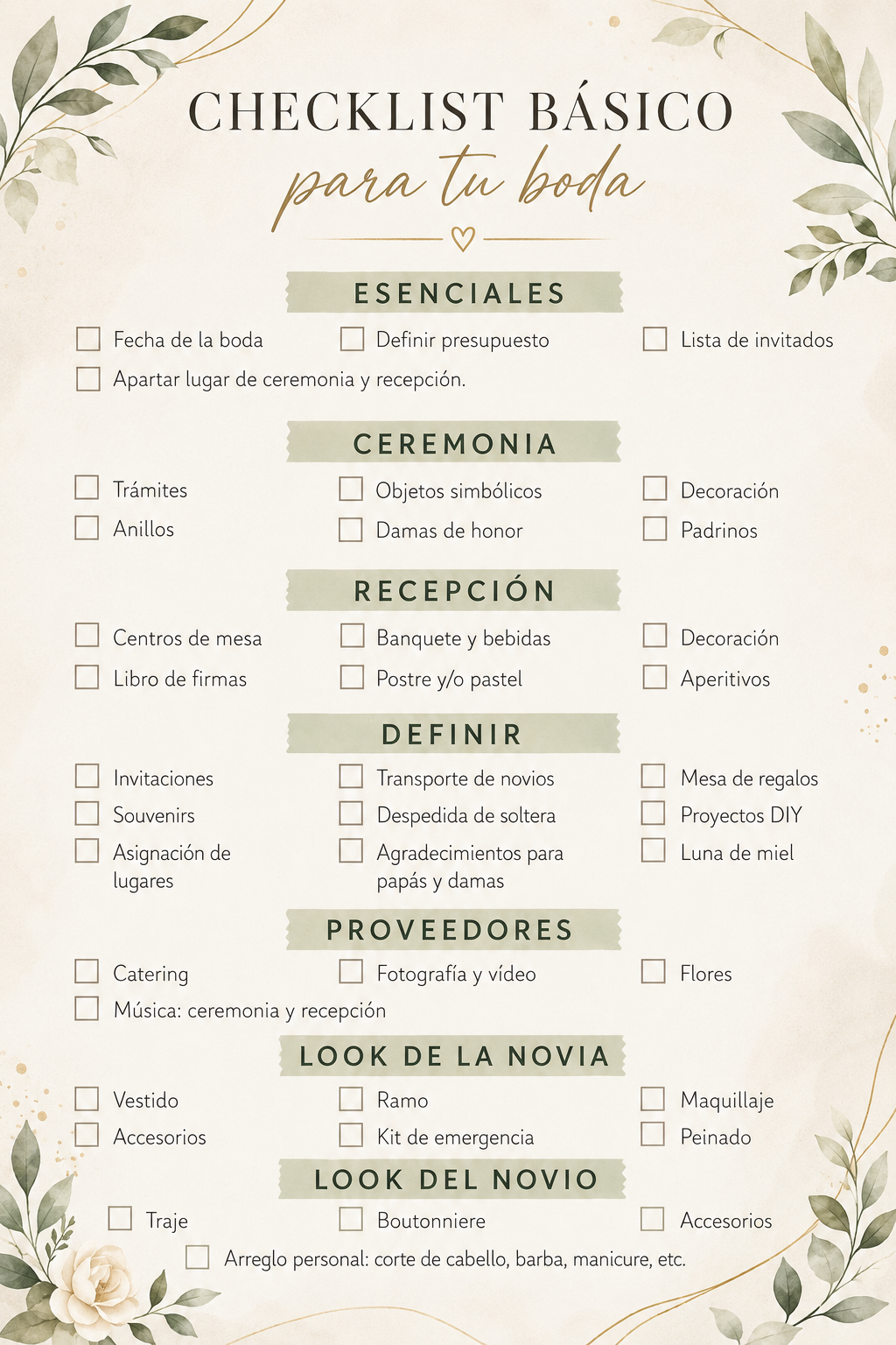 Armar el presupuesto de tu boda sin perder la cabeza